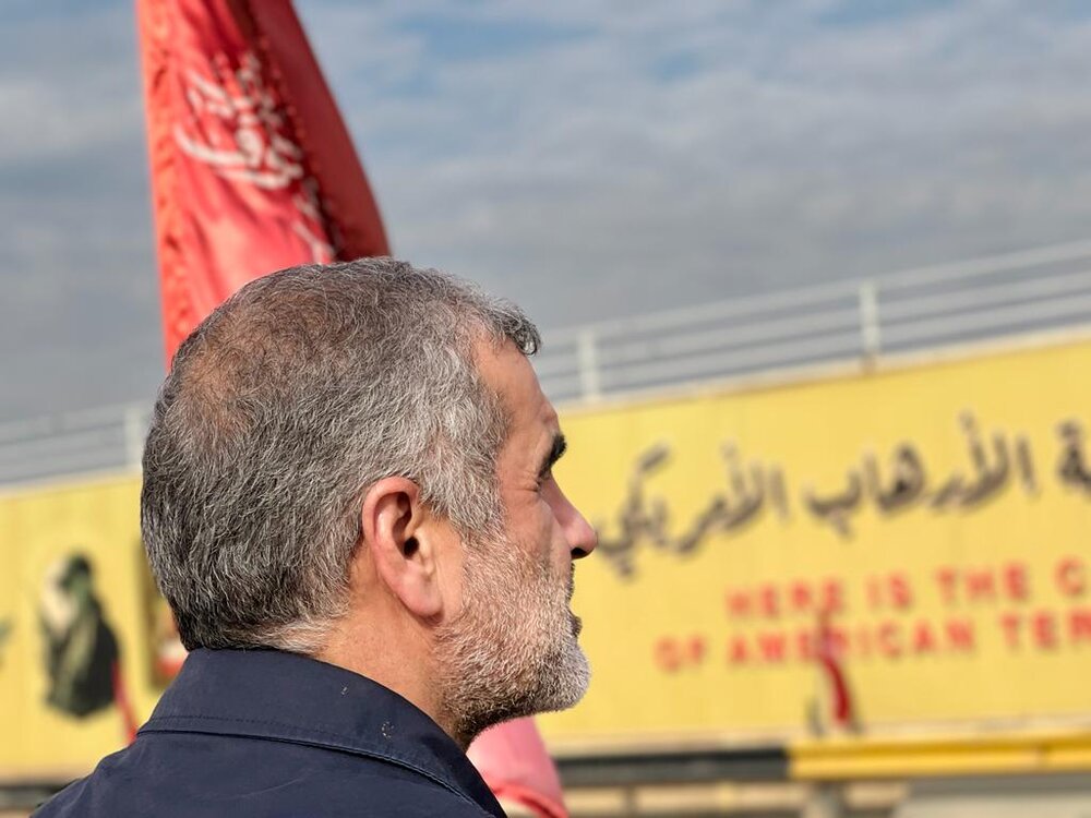 حضور نیکزاد در محل شهادت سردار حاج قاسم سلیمانی