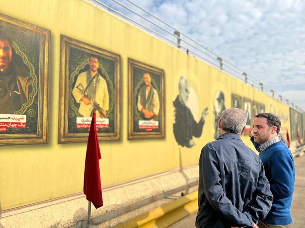 حضور نیکزاد در محل شهادت سردار حاج قاسم سلیمانی