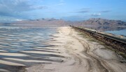 حجم آب موجود در دریاچه ارومیه به حداقل میزان خود رسیده است