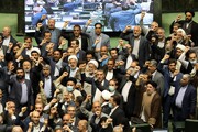 طنین شعار مرگ بر آمریکا در صحن مجلس شورای اسلامی