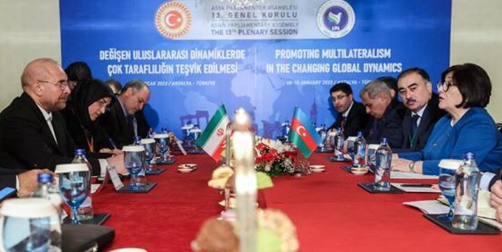 رؤسای مجالس ایران و جمهوری آذربایجان دیدار و گفت‌وگو کردند