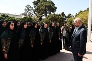 دیدار جمعی از زنان پلیس با رئیس مجلس در هفته نیروی انتظامی
