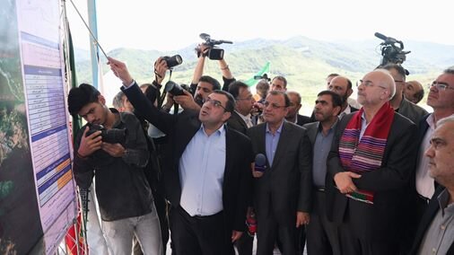 قالیباف از سد نرماب مینودشت بازدید کرد/ بررسی موانع بهره‌برداری از بزرگ‌ترین سد خاکی همگن کشور