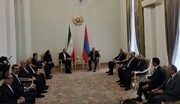 مذاکرات دوجانبه رئیس‌جمهور ایران و نخست‌وزیر ارمنستان آغاز شد