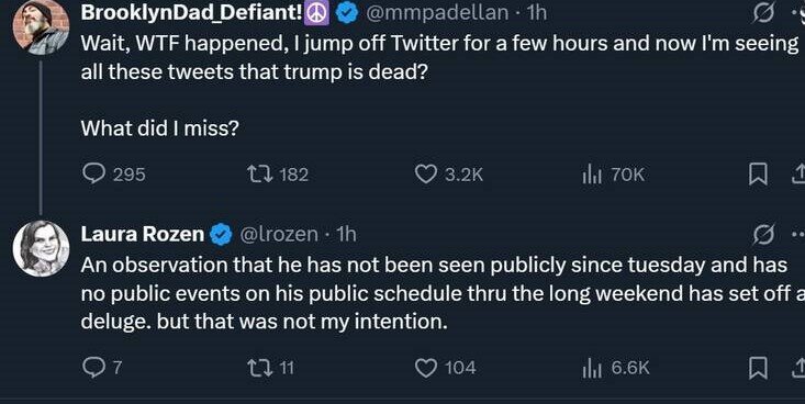 مرگ ترامپ واقعی است؟/ ترامپ از سهشنبه دیده نشده است+ تصاویر