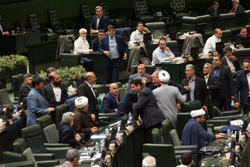 اصل ماجرای درگیری لفظی و مشاجره در صحن مجلس چه بود+ تصاویر