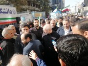 حضور  رئیس مجلس در راهپیمایی یوم الله ۱۳ آبان