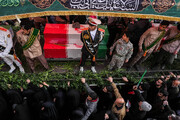 مراسم تشییع پیکر ۳۵ شهید جنگ رمضان در تهران