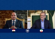 رئیس‌جمهور در گفت‌وگو با همتای مصری: هدف متجاوزان تضعیف و تجزیه کشورهای بزرگ اسلامی است