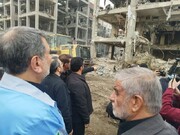 بازدید اعضای کمیسیون امورداخلی از مناطق غیرنظامی آسیب دیده در تهران