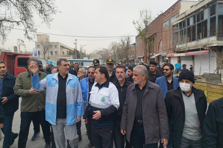 بازدید اعضای کمیسیون شوراها و امور داخلی کشور از برخی ابنیه و تاسیسات آسیب دیده شهر تهران