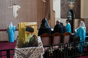 مراسم چهلمین روز شهادت رهبر انقلاب در کلیسای سرکیس مقدس تهران