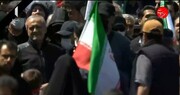 حضور پزشکیان در جمع سوگواران چهلم رهبر شهید