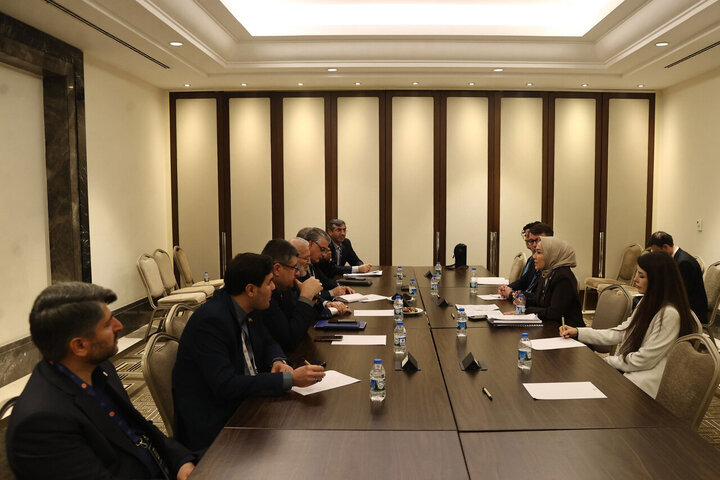 دیدار متکی با رئیس نمایندگان پارلمان ترکیه در IPU