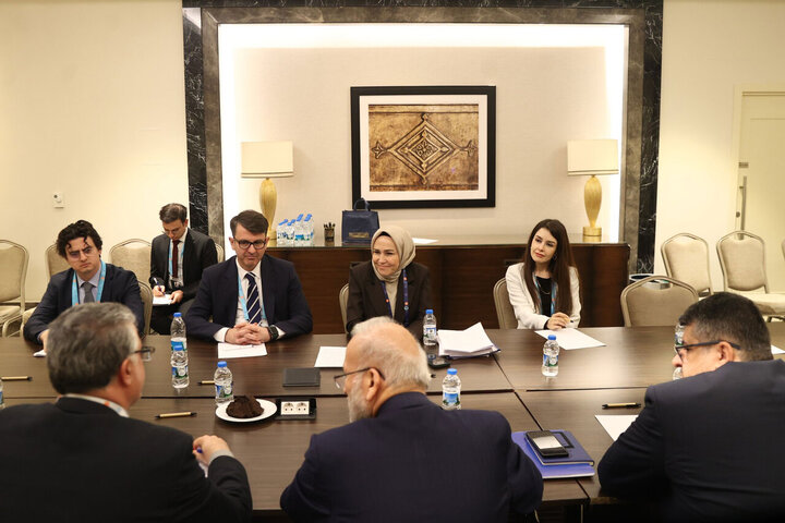 دیدار متکی با رئیس نمایندگان پارلمان ترکیه در IPU