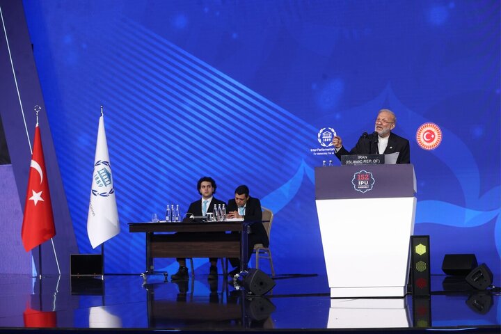 سخنرانی متکی رئیس هیأت پارلمانی ایران در صد و پنجاه و دومین مجمع عمومی IPU