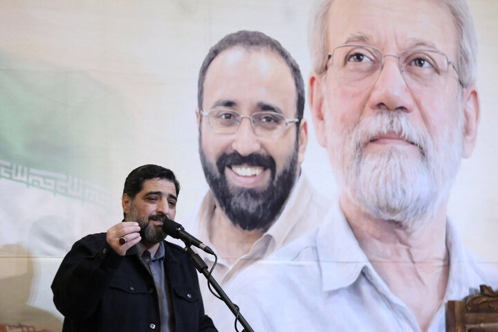 مراسم گرامیداشت شهید علی لاریجانی و فرزندش - تهران