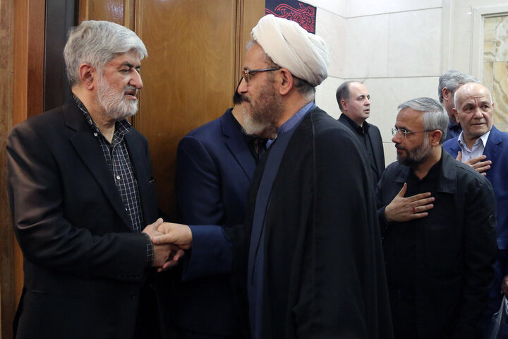 مراسم گرامیداشت شهید علی لاریجانی و فرزندش - تهران
