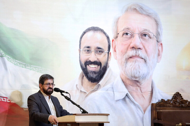 مراسم گرامیداشت شهید علی لاریجانی و فرزندش - تهران