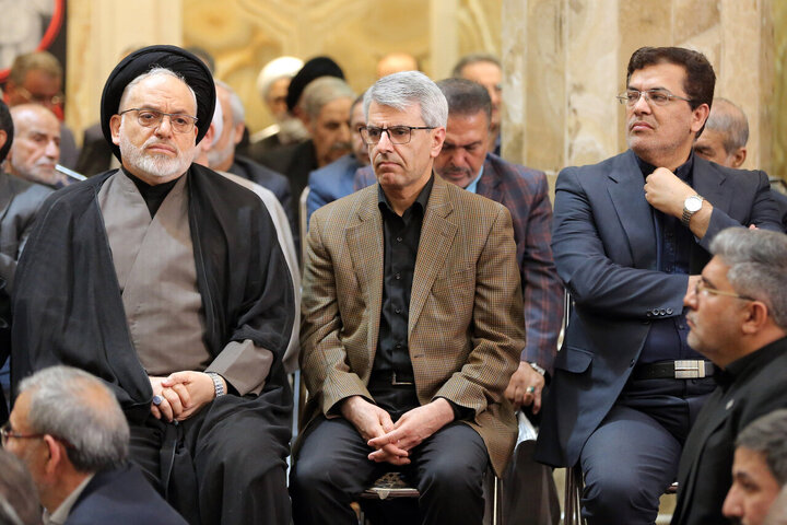 مراسم گرامیداشت شهید علی لاریجانی و فرزندش - تهران