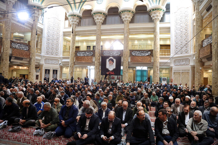 مراسم گرامیداشت شهید علی لاریجانی و فرزندش - تهران