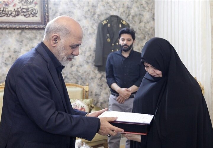 دیدار سرلشکر عبداللهی با خانواده شهید سپهبد موسوی