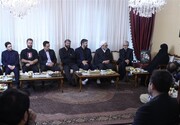 دیدار اعضای دفتر قائد شهید امت با خانواده سرلشکر شهید محمد شیرازی