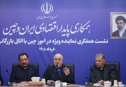 اقتصاد در اولویت روابط تهران و پکن/ تأکید قالیباف بر توسعه همکاری‌های راهبردی