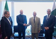 دیدار نخست‌وزیر پاکستان با قالیباف در سوئیس