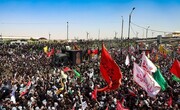 مشارکت مقتدی صدر در مراسم تشییع قائد شهید امت