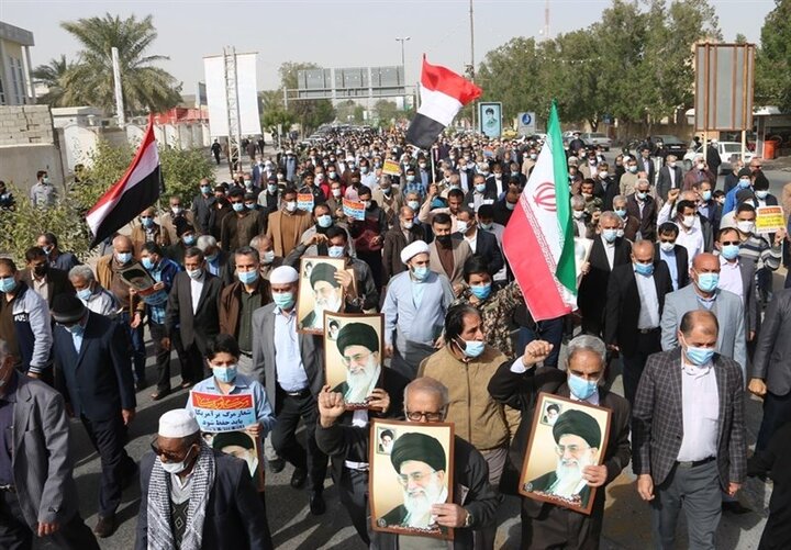 بیانیه راهپیمایی میلیونی مردم یمن؛ اعلام همبستگی کامل با ایران