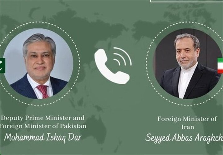 رایزنی وزیر امور خارجه پاکستان با عراقچی درباره تحولات منطقه