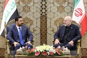 دیدار نخست وزیر عراق با رئیس مجلس شورای اسلامی